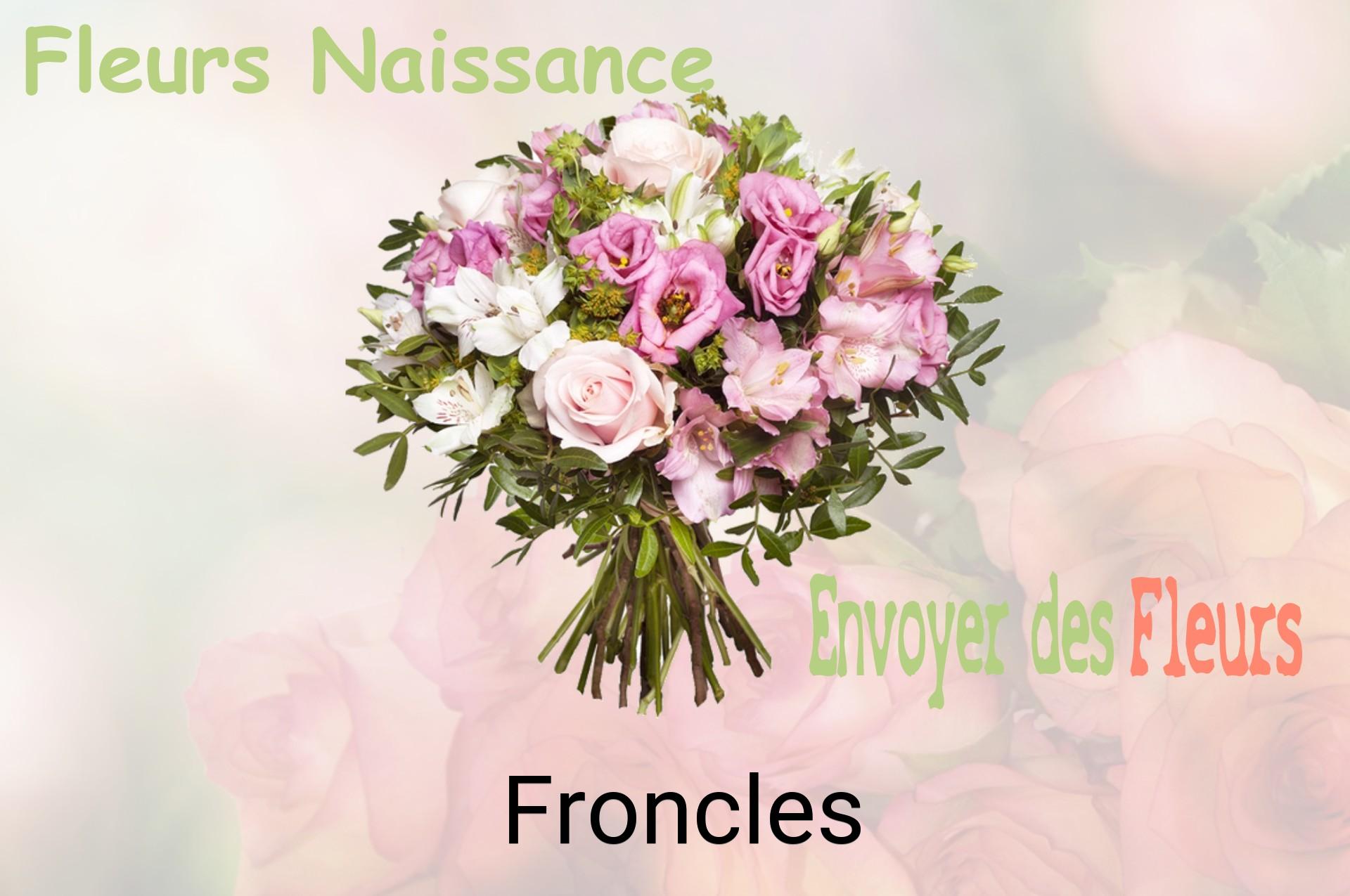 Bouquet de fleurs de naissance livré à Froncles